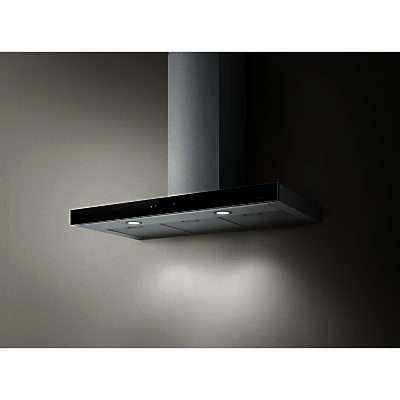 Elica Joy 90cm Chimney Cooker Hood Stainless Steel/Black Glass Elica Joy 90cm Chimney Cooker Hood Stainless Steel/Black Glass